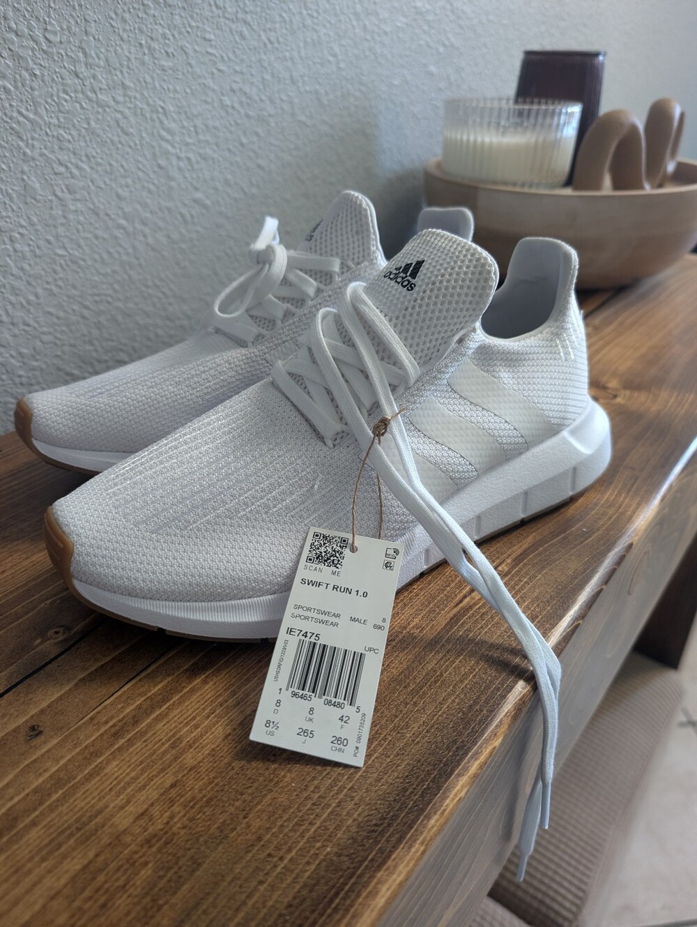 Adidas Men's White Low-Cut Underwear/Sock Liner
